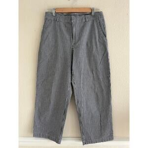 Sag Harbor Sport Vintage gingham black & white capri‎ pants size 8 preppy mom